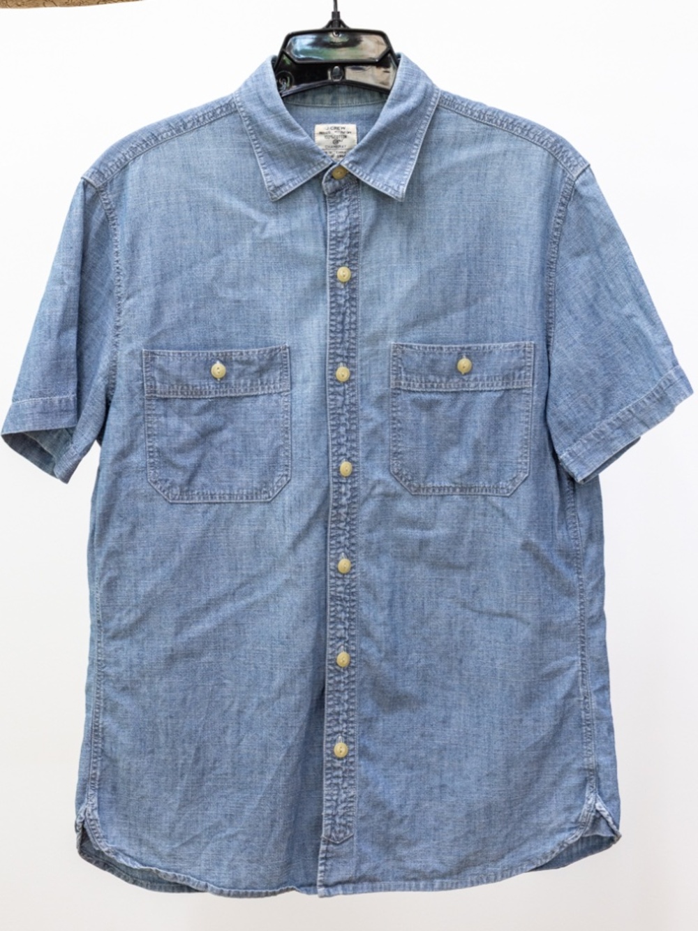 J Crew Short Sleeve Chambray Shirt Small